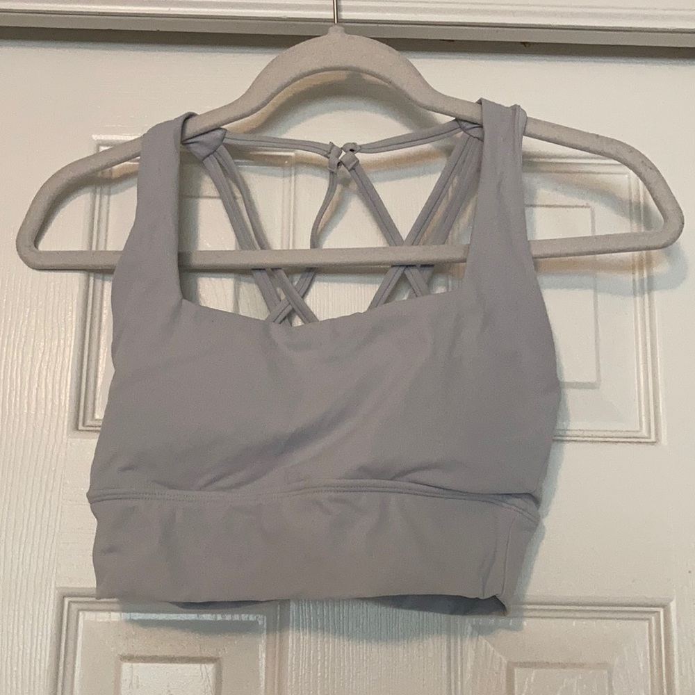 Buffbunny Revolution Sports Bra Small Light Grey